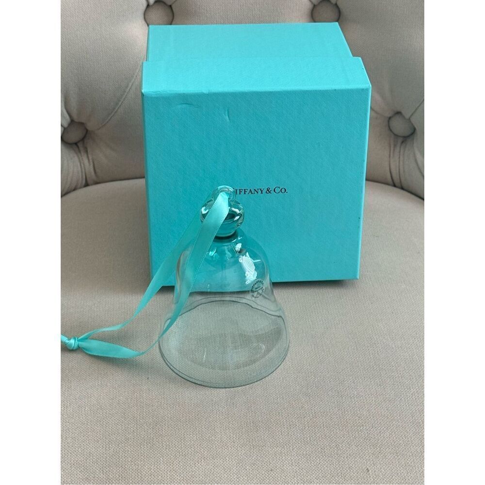 Tiffany & Co. Crystal Glass Bell Ornament 2018